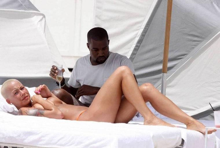 Amber Rose nude titties with Kanye West (3)