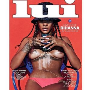 Rihanna nude in lui cover