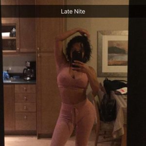 hot snapchat of Christina Milian in pink outfit