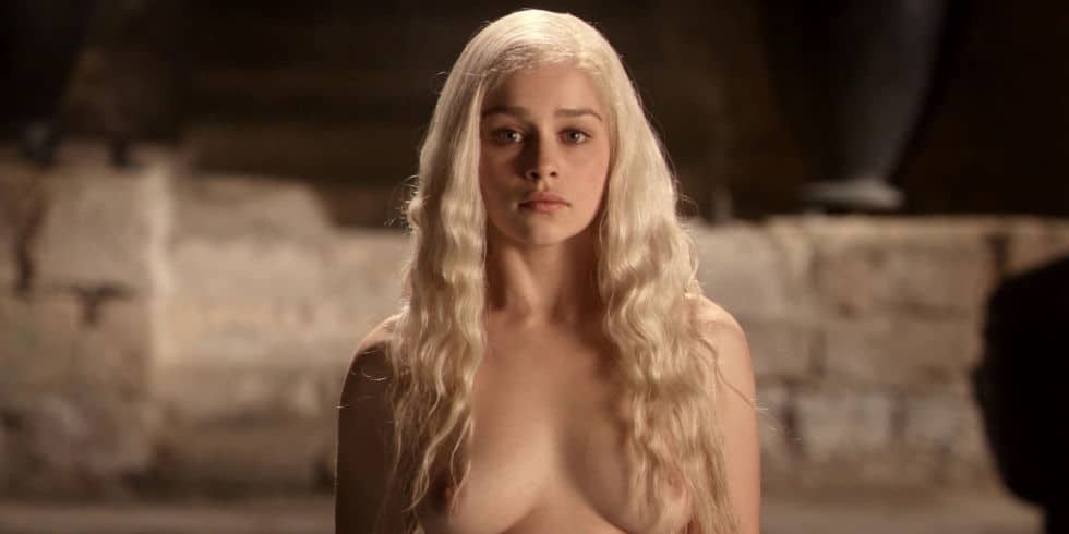 Emilia Clarke nude pic in Game of Thrones