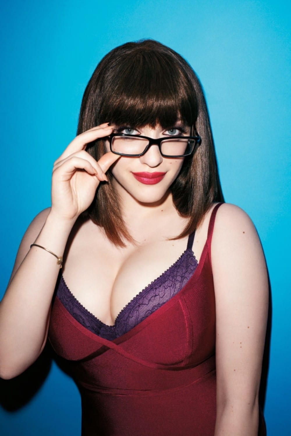Kat Dennings hot pic of her with glasses on