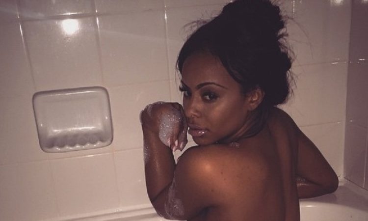 Alexis Sky in the bathtub naked looking naughty