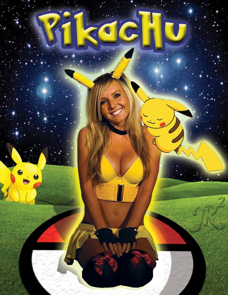 poster of pikachu gril jessica nigri
