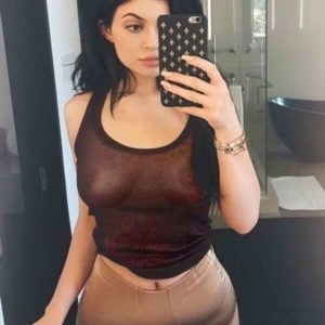 Kylie Jenner showing boobs