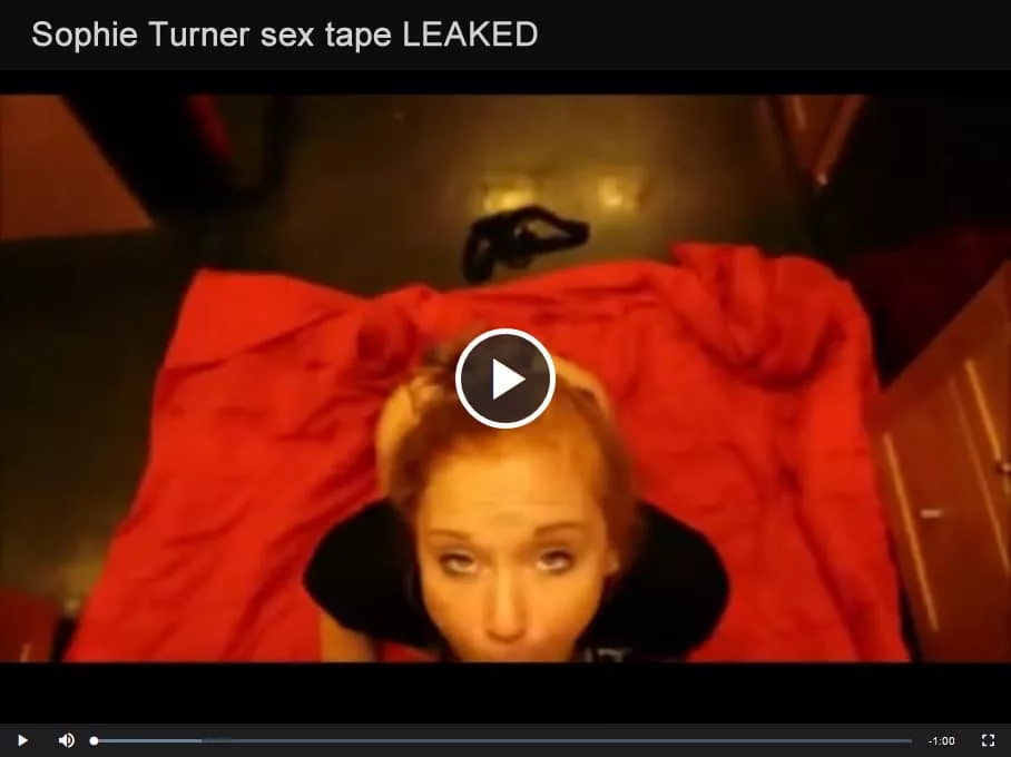 Sophie Turner sex tape leaked